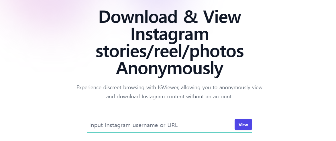 인스타그램 스토리 로그인 없이 보는 사이트IGViewer