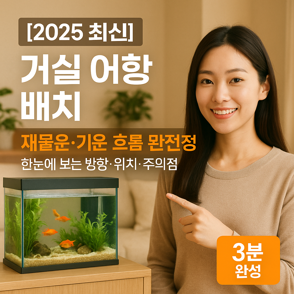 [2025 최신] 거실 어항 배치 ｜ 재물운 높이는 풍수 비법