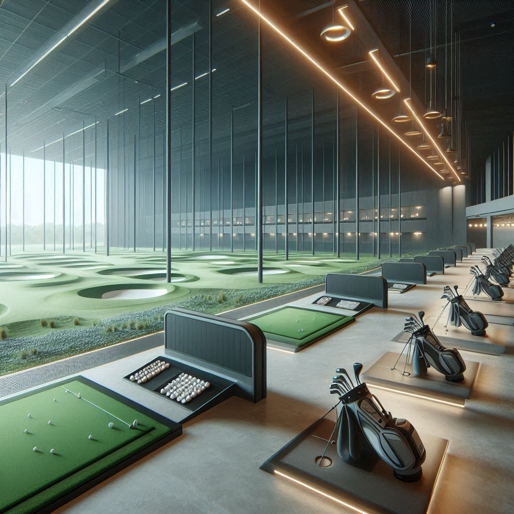 실내골프연습장 배경
