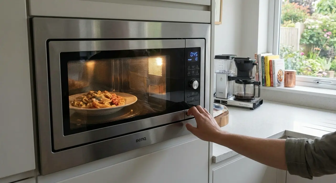 전자레인지는 작동하지만 음식이 데워지지 않는 모습