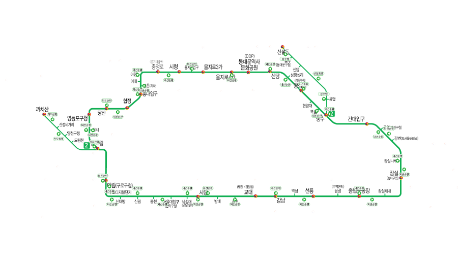2호선 노선도