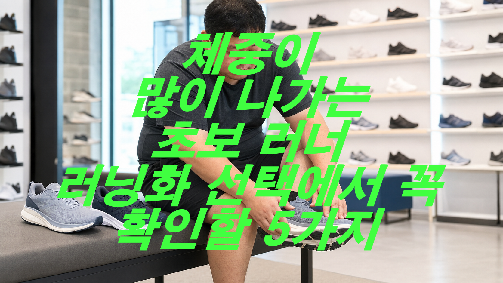 체중이 많이 나가는 초보 러너, 러닝화 선택에서 꼭 확인할 5가지