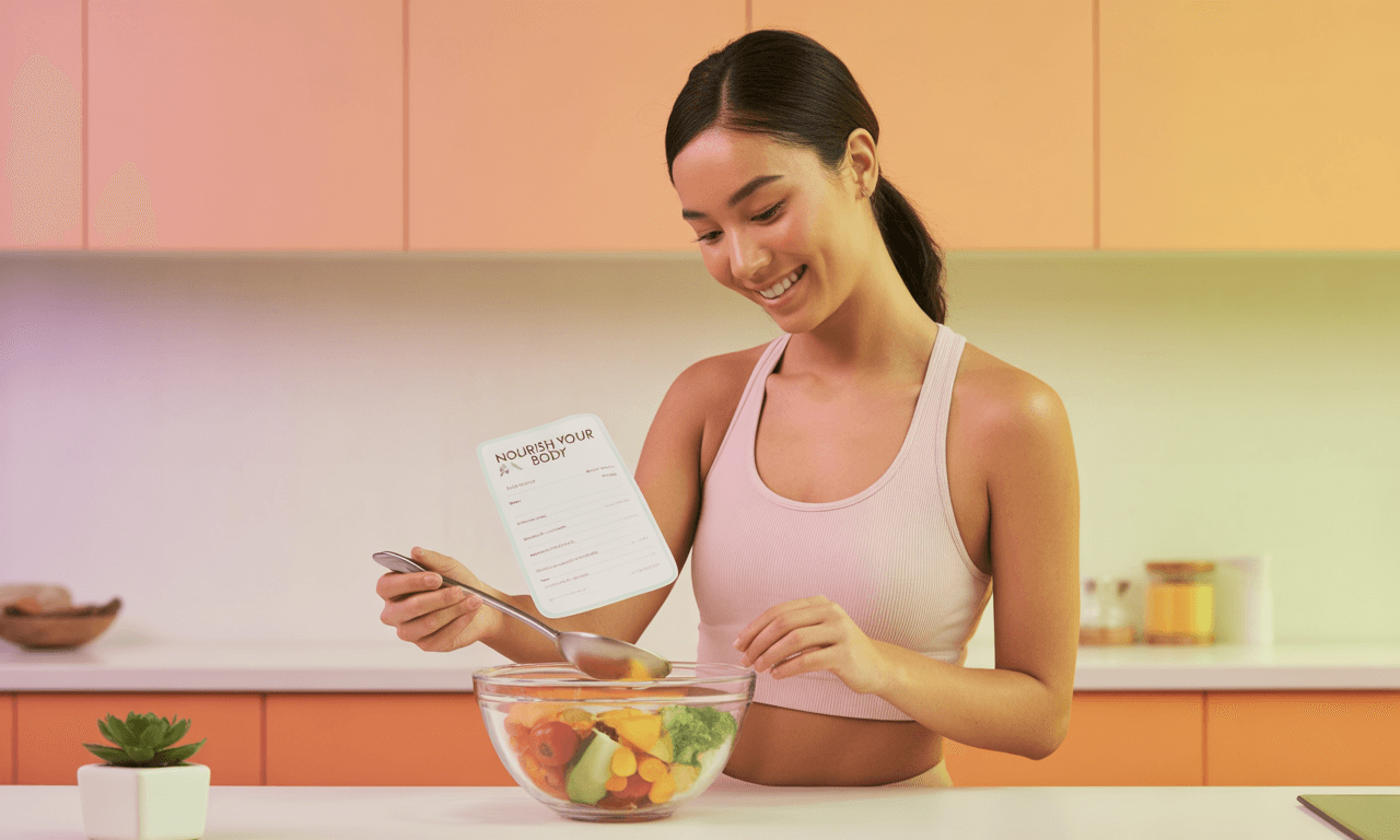 20대-여성-장염-원인-샐러드를-만드는-여성-모습