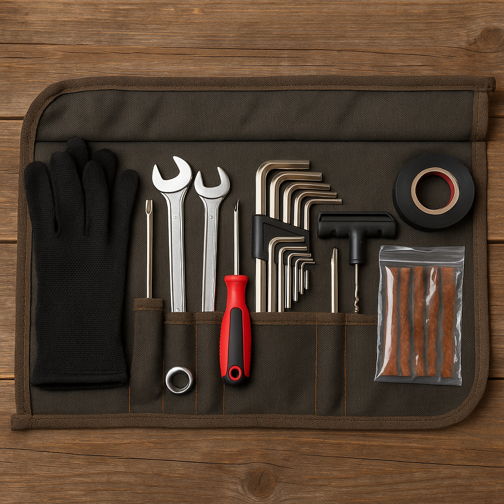 실제 라이더 공구함 내부 구성