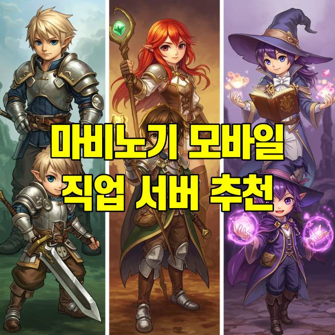마비노기 모바일 직업 추천 서버 정보