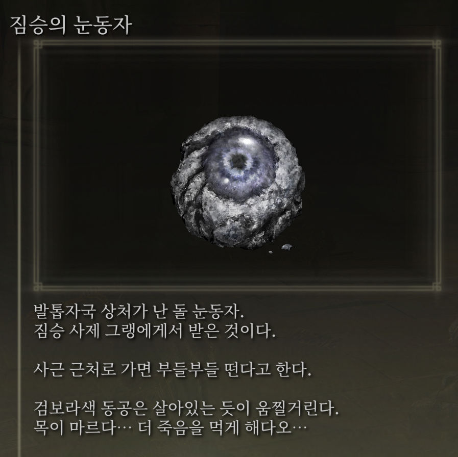 엘든링-짐승의 눈동자