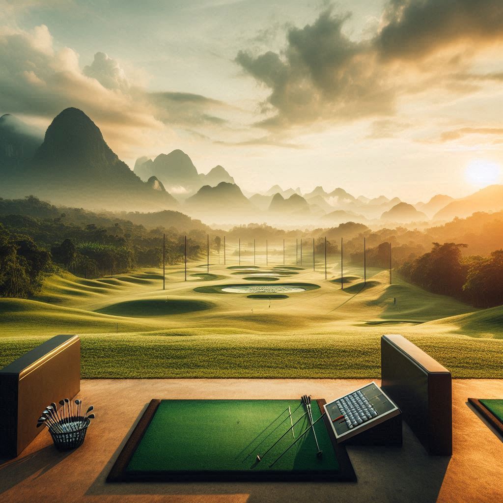 실외골프연습장 배경