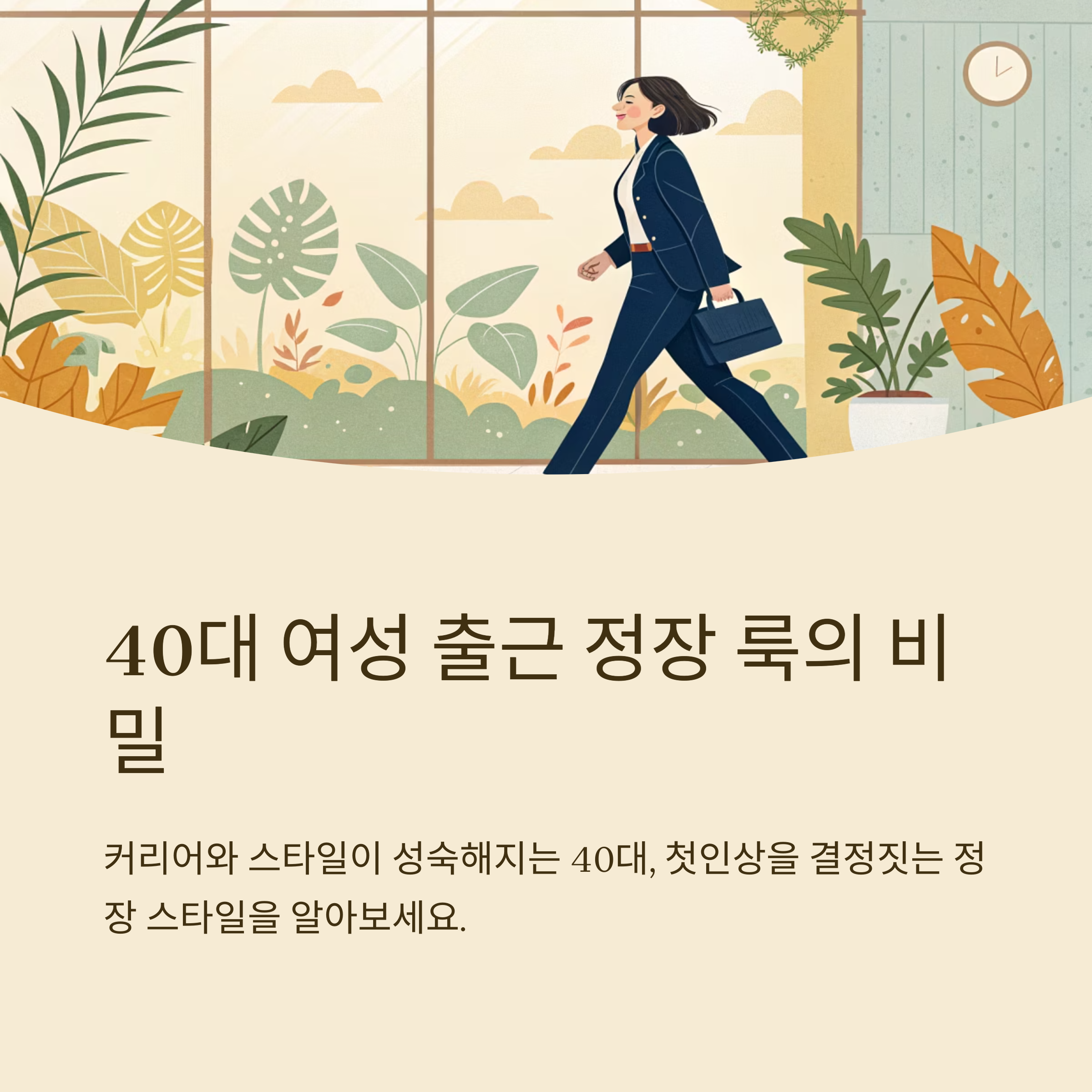 40대 여성 출근 룩 정장 추천