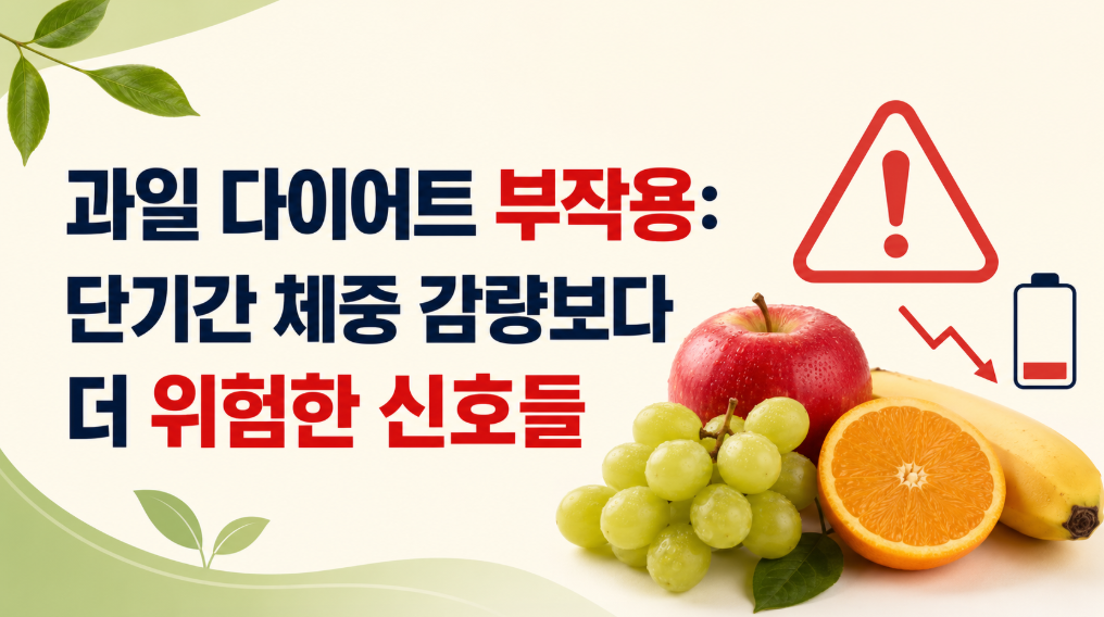 과일 다이어트 부작용: 단기간 체중 감량보다 더 위험한 신호들