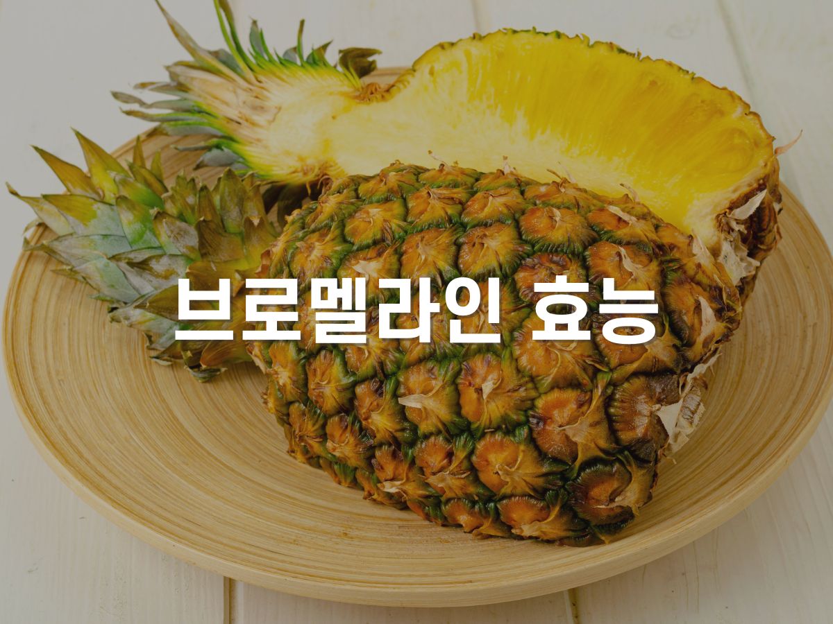 브로멜라인이란