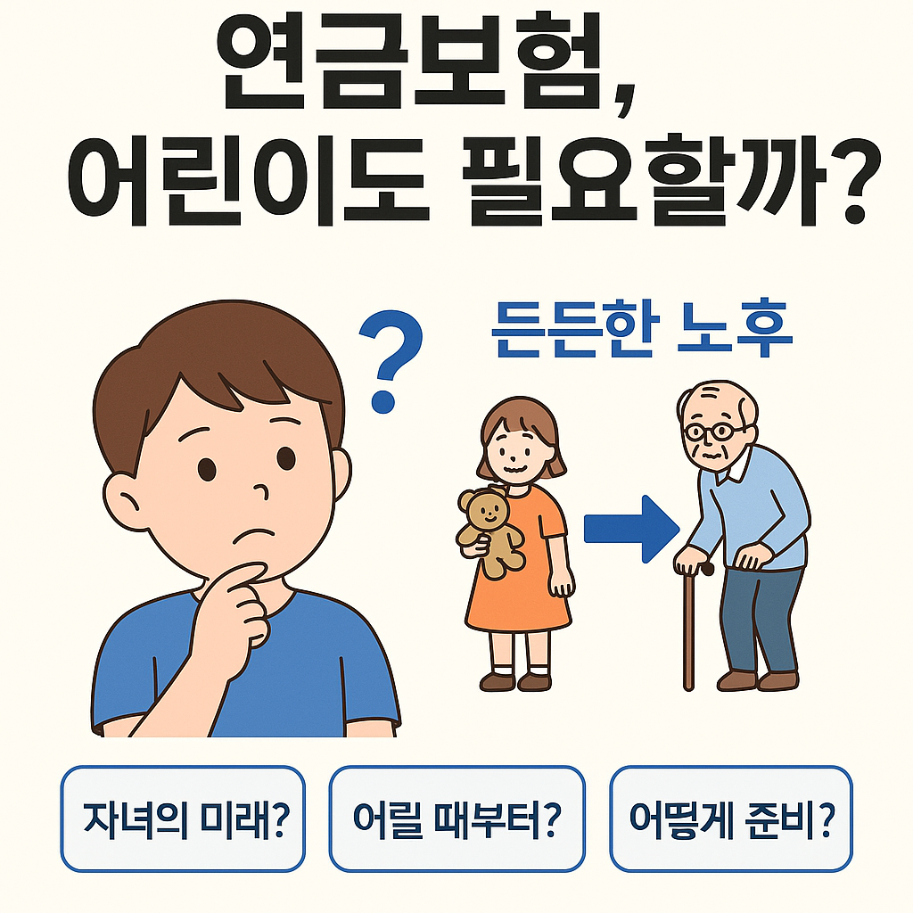자녀를 위한 연금보험, 지금 시작하면 100세까지 든든한 미래 완성!