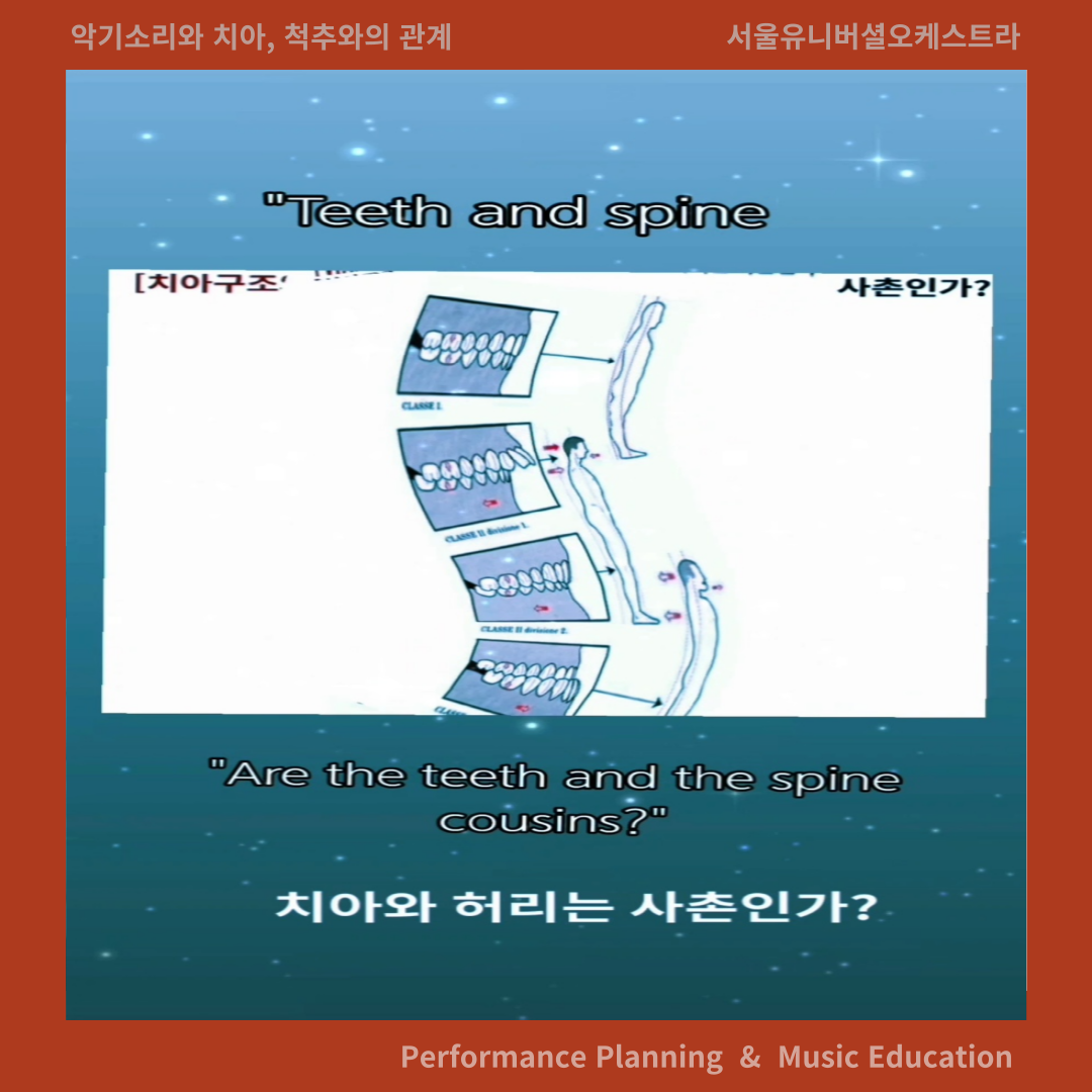 악기 소리와 치아 척추와의 관계