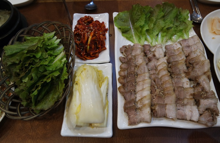 보쌈 한상 사진