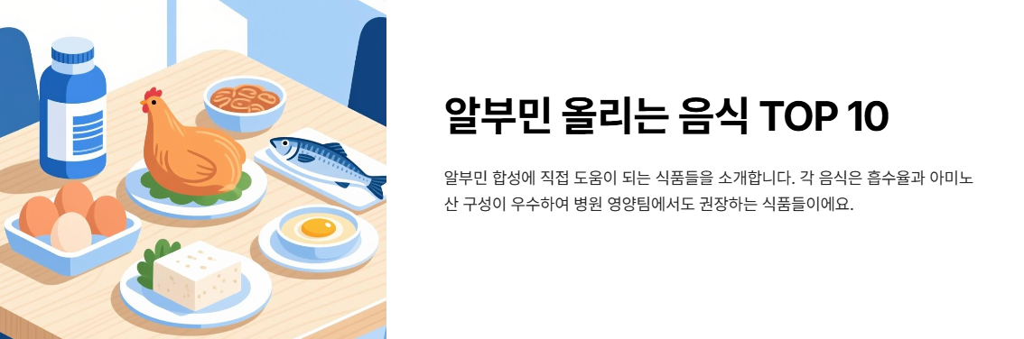 알부민 올리는 음식 탑10