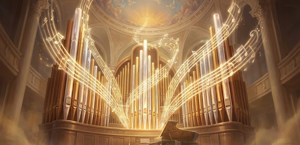 생상스의 '오르간 교향곡 관련 그림
