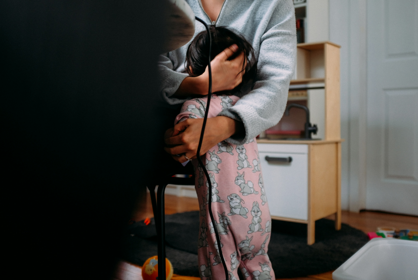 육아휴직한 부모의 모습