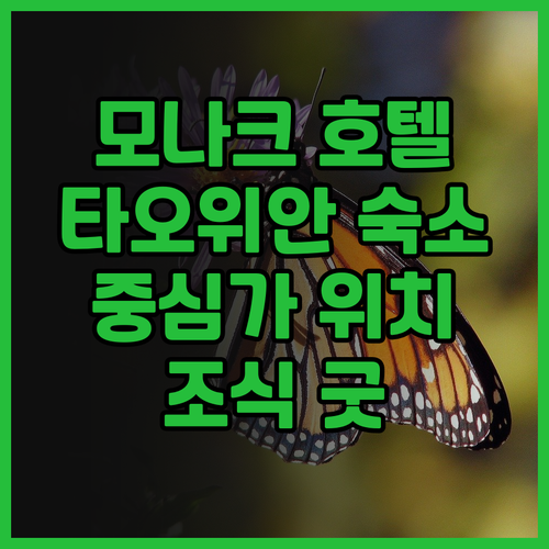 모나크 플라자 호텔 후기 타오위안 중