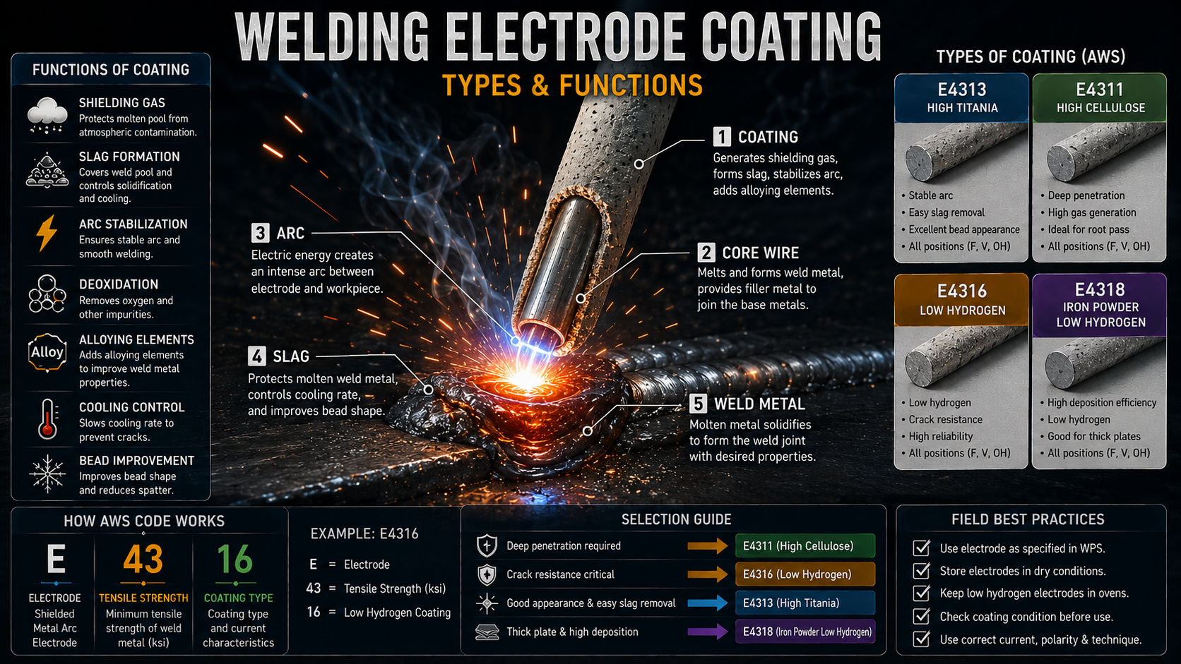 welding electrode coating
