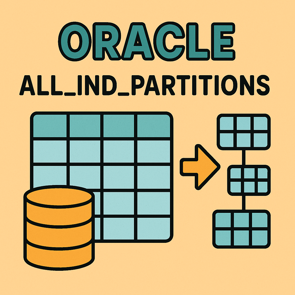 오라클 ALL_IND_PARTITIONS 뷰로 인덱스 파티션 분석 및 관리 전략