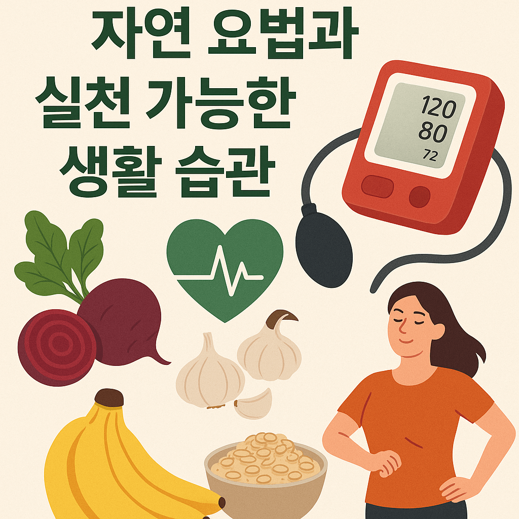 혈압 낮추는 자연 요법과 실천 가능한 생활 습관
