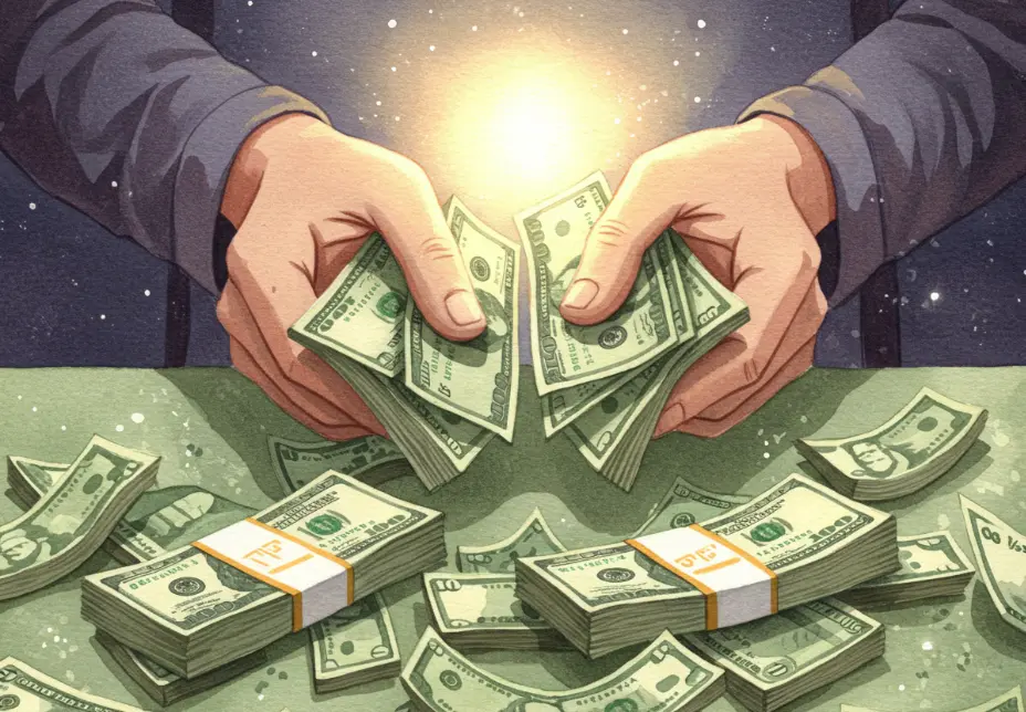 지폐를 세는데 계속 늘어나는 꿈