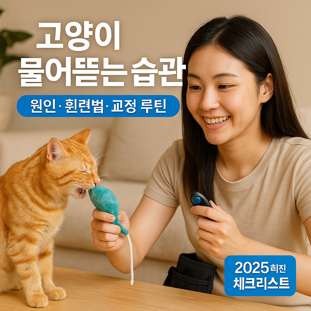 고양이 물어뜯는 습관 | 원인·훈련법·교정 루틴 2025 Update 체크리스트