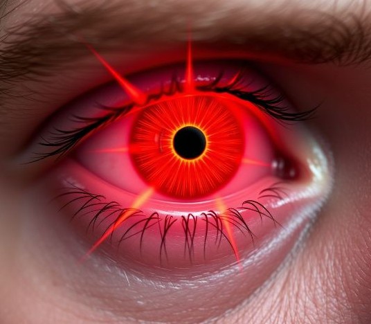 눈에 이물질이 낀것 같은 증상