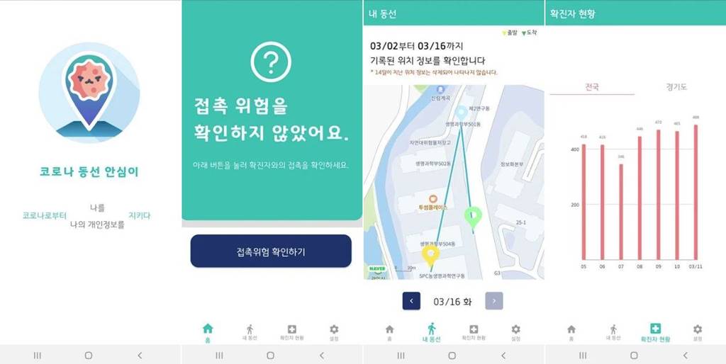 코로나 동선 안심이 앱