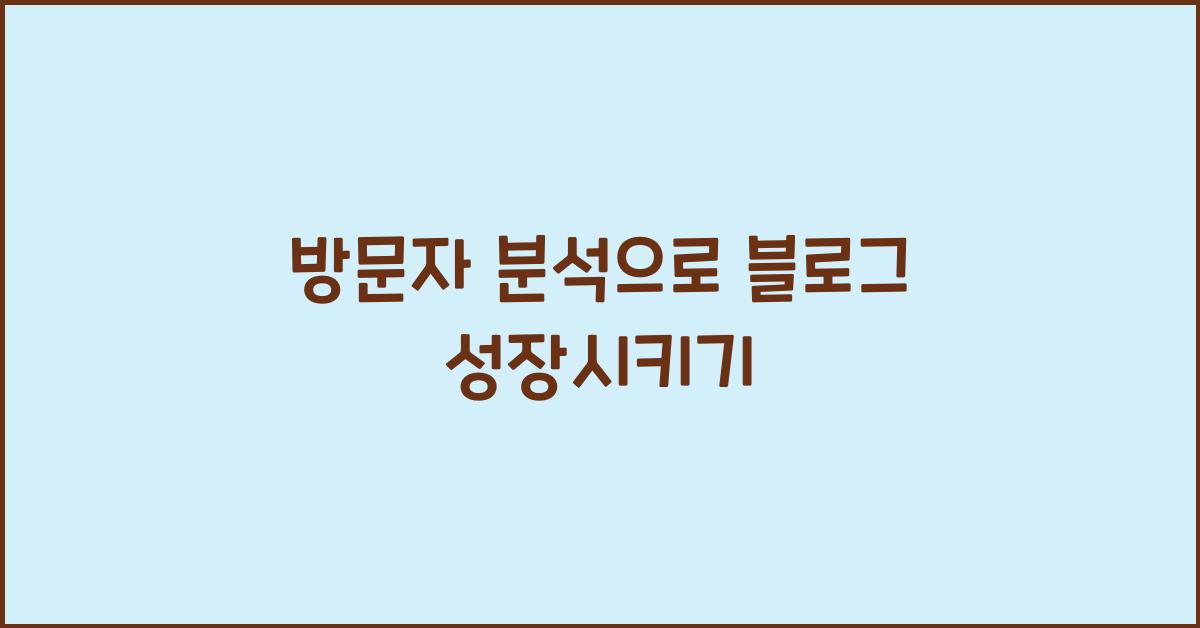 방문자 분석