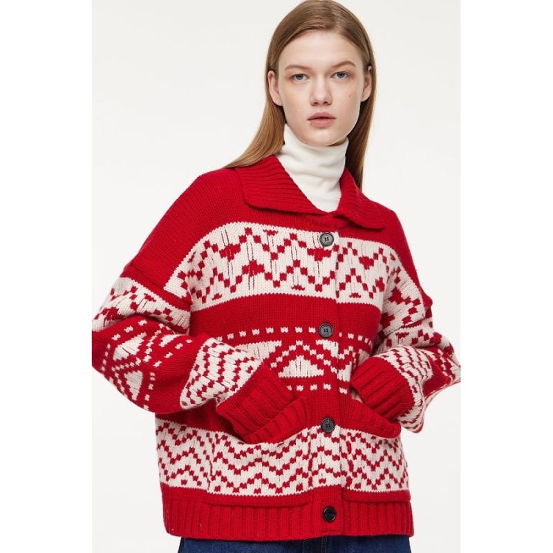 톰보이 셔츠카라 노르딕 가디건 SI 9102451921