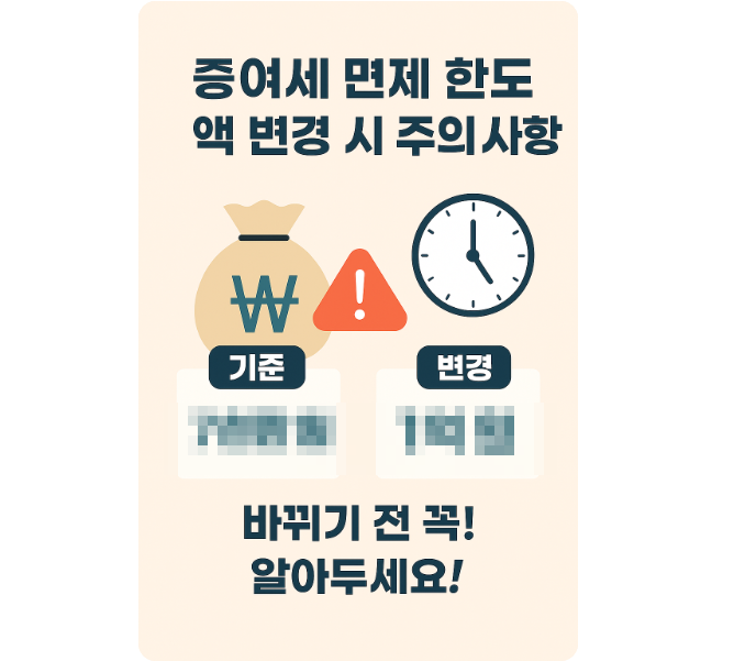 증여세 면제 한도액 변경, 꼭 알아야 할 세금 변화