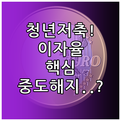 청년내일저축계좌 혜택 정리 이자율 확..