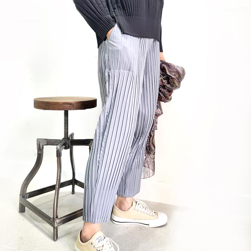 VP12 도톰한 플리츠 에어터치 1온스 누빔 배기팬츠