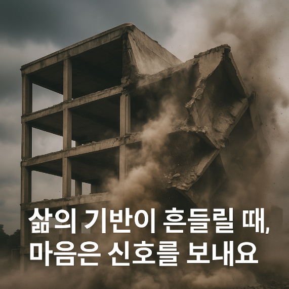 무너지는 구조물 꿈