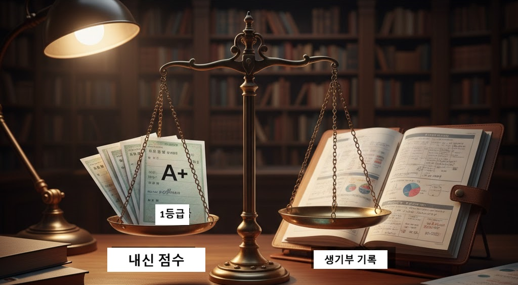 내신 점수 vs 세특 기록