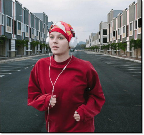 항암 치료중인 여성