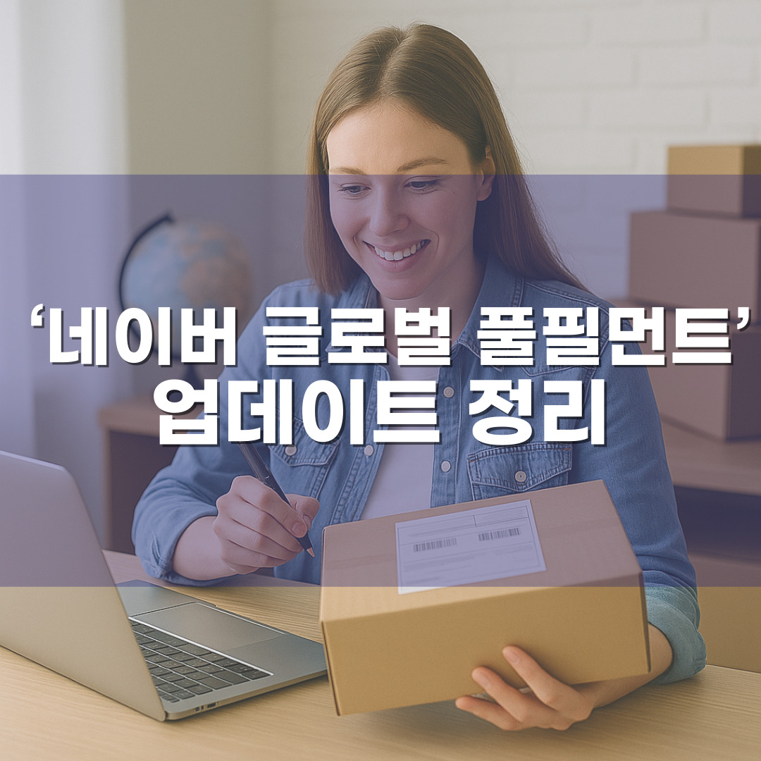 해외배송 판매자를 위한 ‘네이버 글로벌 풀필먼트’ 업데이트 정리