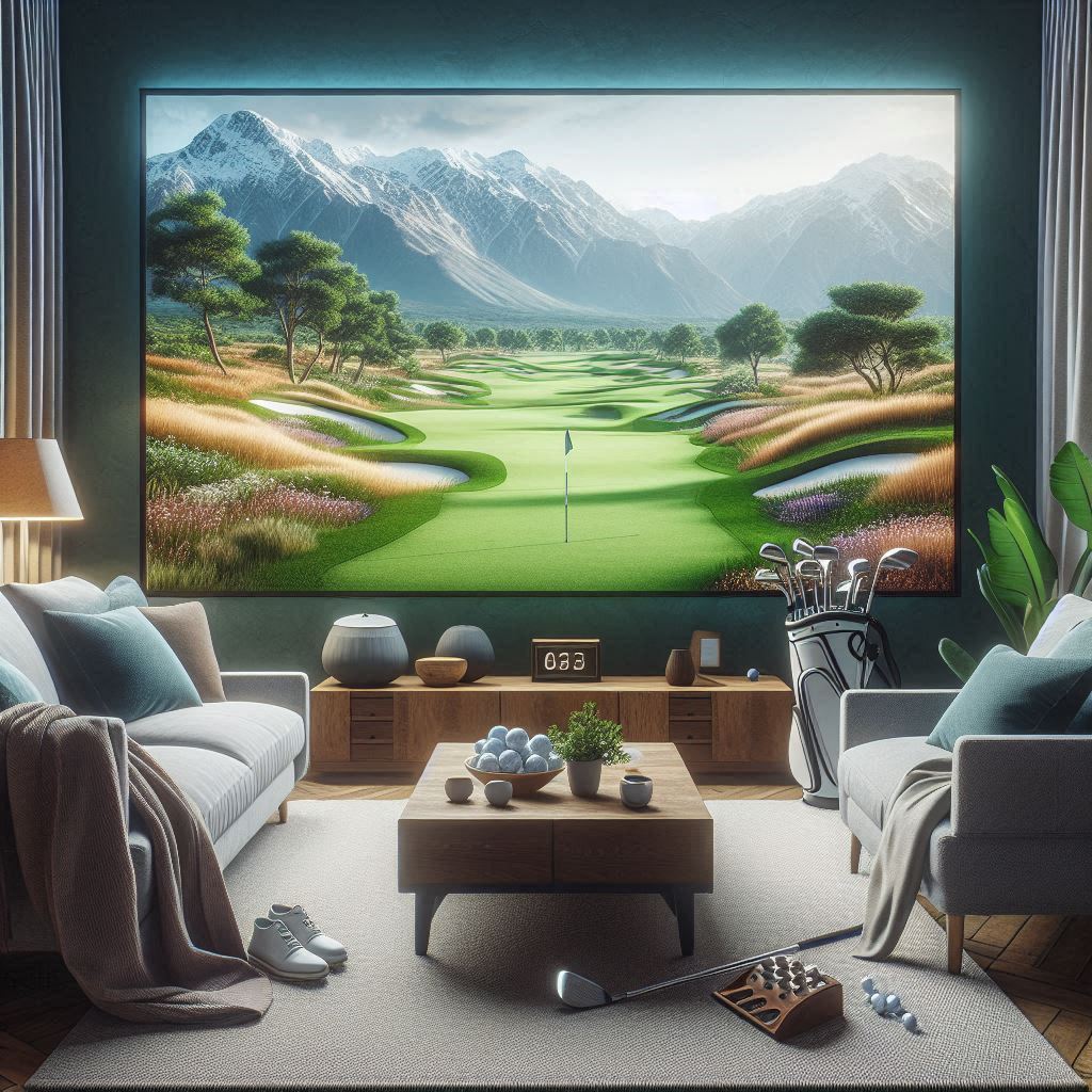 스크린골프장 배경