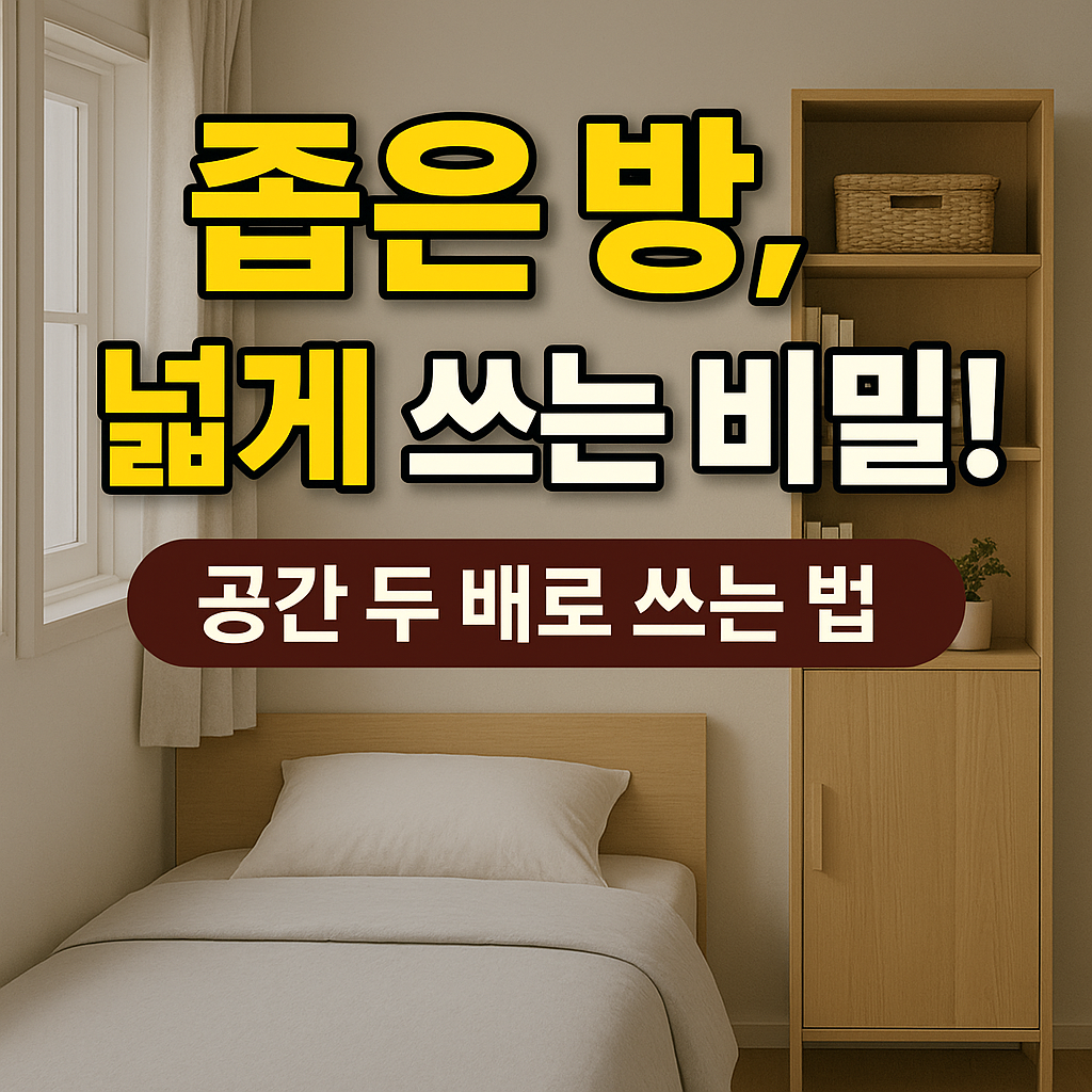 작은 방을 넓게 만드는 핵심 팁