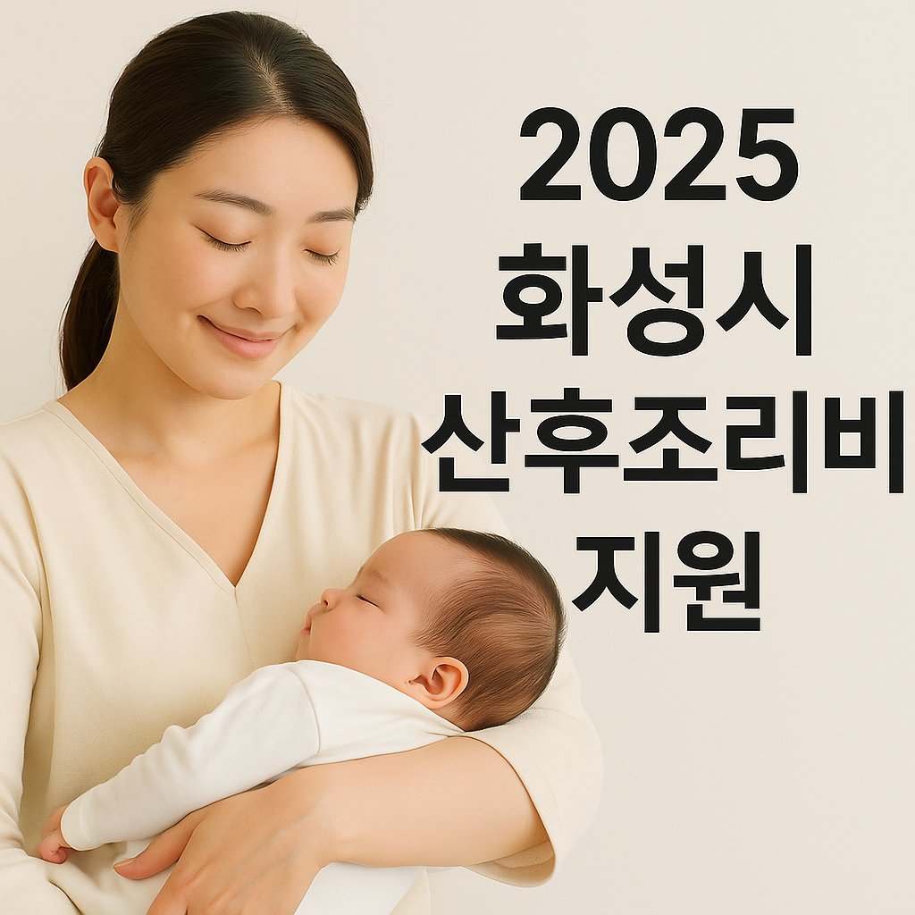 2025 경기도 화성시 산후조리 지원 총정리(산후조리비 바우처 신청과 지원금)