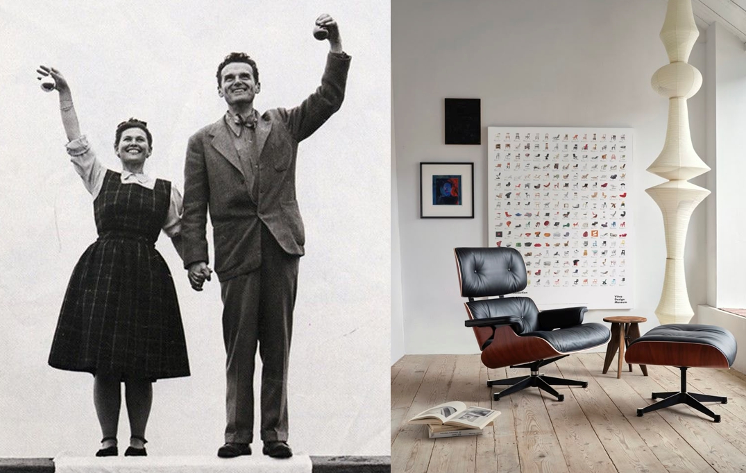 찰스 앤 레이 임스부부 사진과 그들의 가구 사진