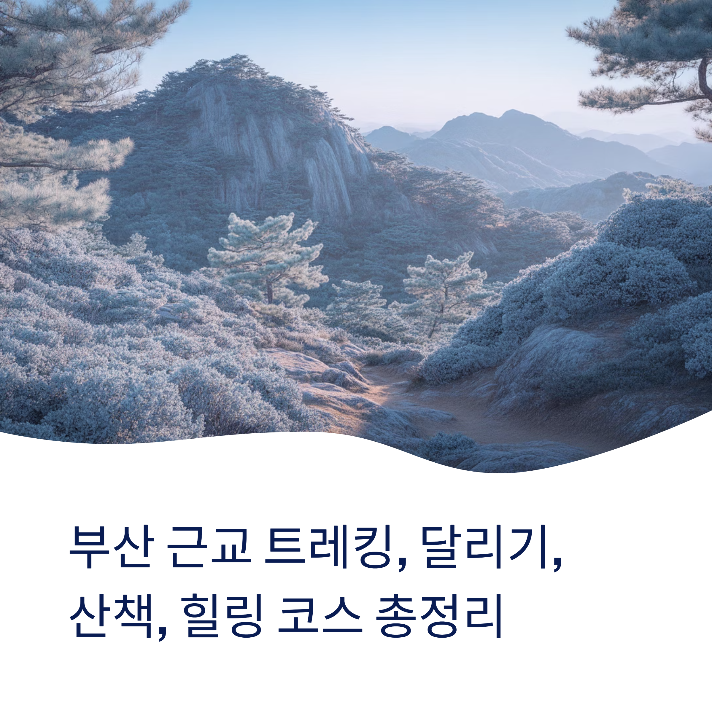 부산 근교 트레킹, 달리기, 산책, 힐링 코스