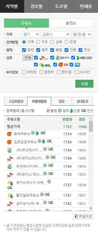 주유비 아끼는 방법