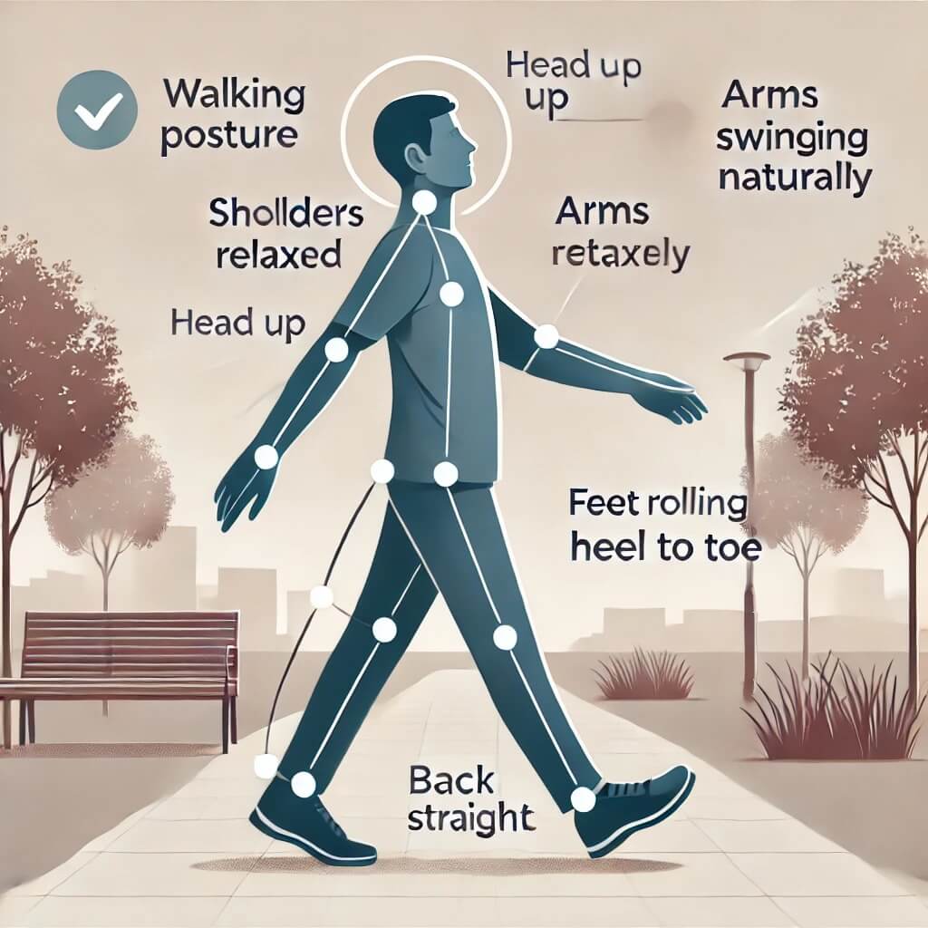 걷기의 건강 효과와 올바른 걷기 자세