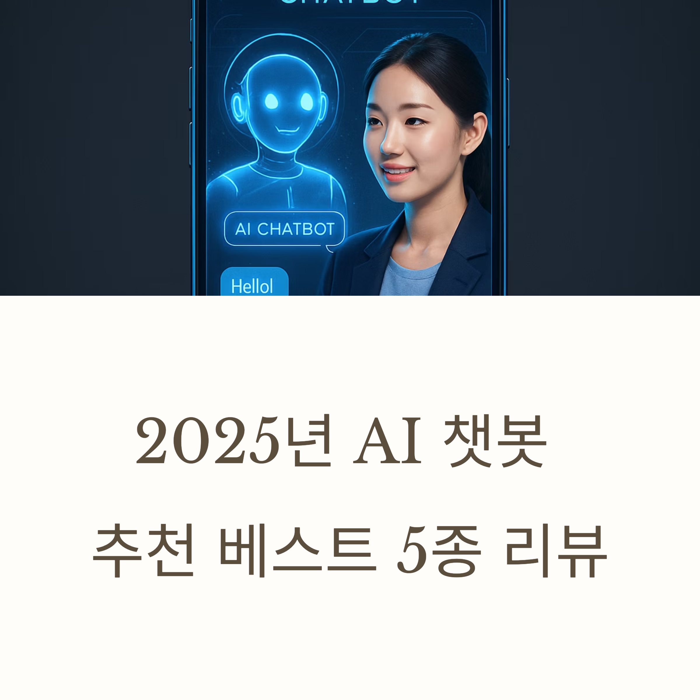 2025년 최고의 AI 챗봇 5종을 엄선해 비교 분석했습니다.
대화, 업무, 학습, 감성까지 상황별 최적의 챗봇을 지금 바로 확인해볼까요!