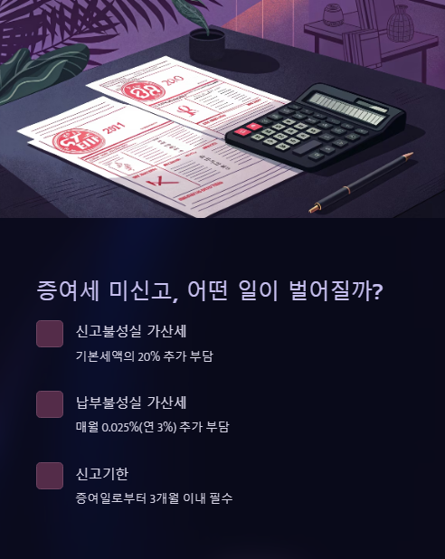 증여세 미신고 어떤 일이 벌어질까?