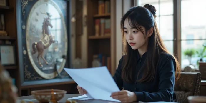2025년 말띠 운세 재물운을 메모장에 적는 장면