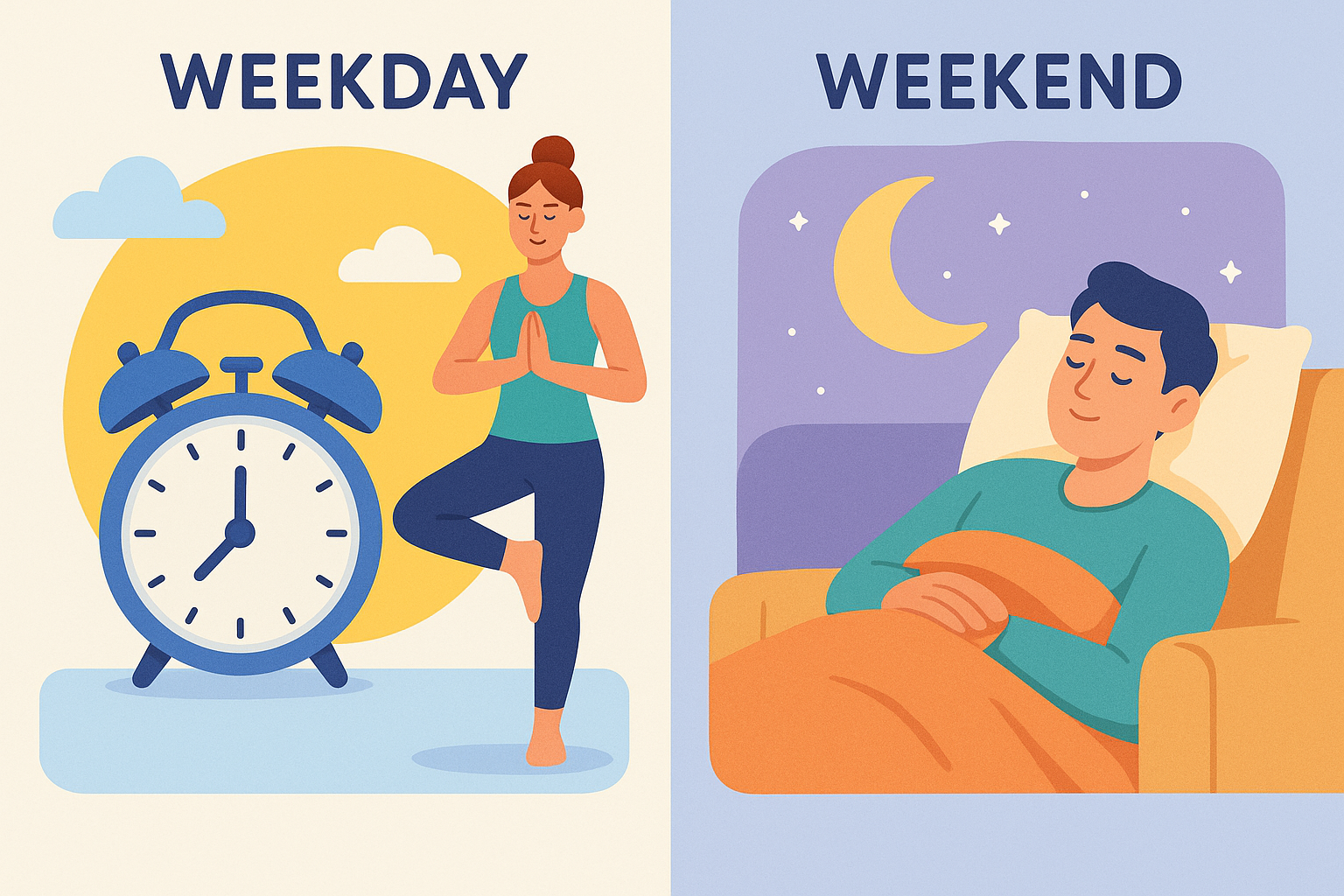 일상 루틴, 건강에 괜찮을까? 평일과 주말 생활 패턴 조절법 총정리!