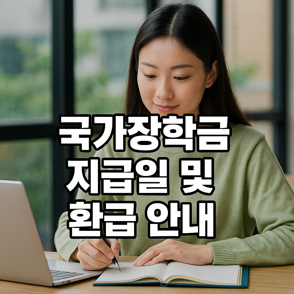 국가장학금 지급일 및 환급 안내