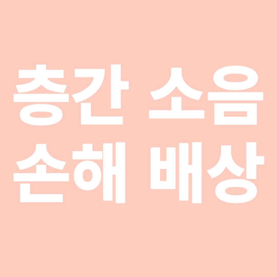 층간 소음 손해 배상